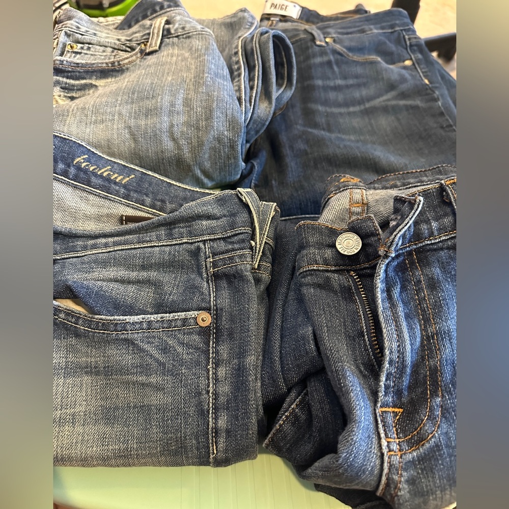 4 Pairs of Jeans for $35: 3 pair - 7 For All Mankind Bootcut & 1 pair Paige